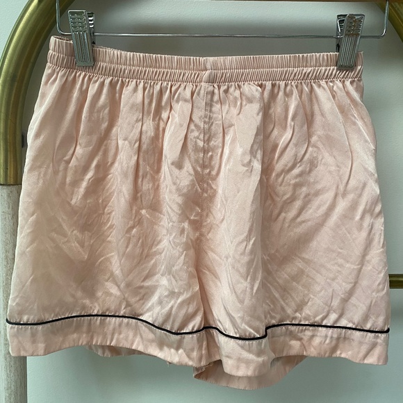 Silk Silky Other - Silk Silky 100% Pure Silk Satin Pink Pajama Mini Shorts Size XS